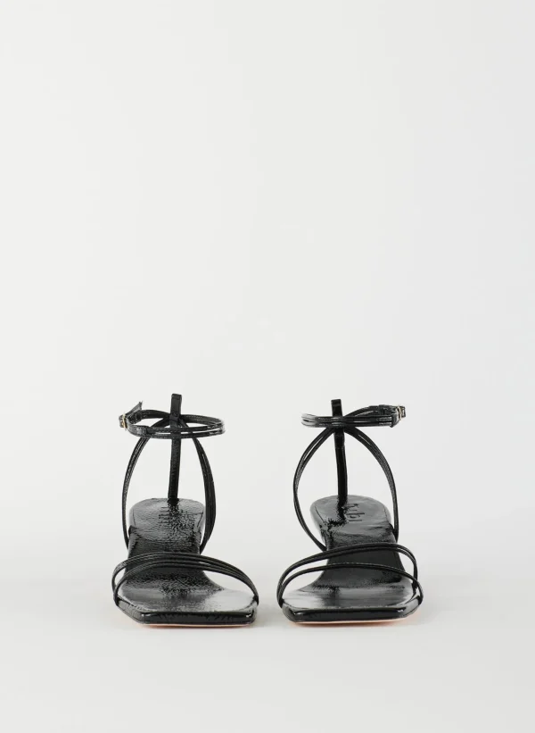 Tibi Harper Naplack Sandal Black Best