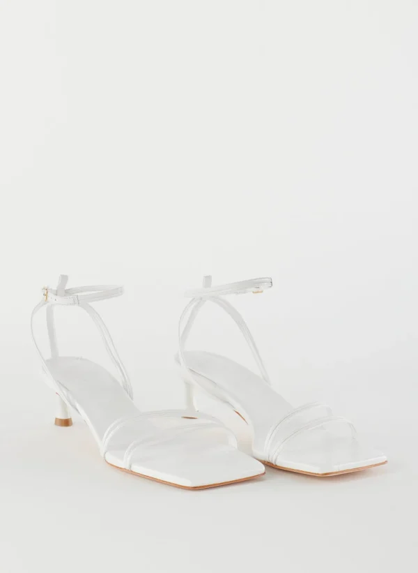 Tibi Harper Naplack Sandal White Fashion