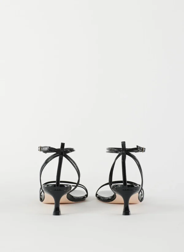 Tibi Harper Naplack Sandal Black Best