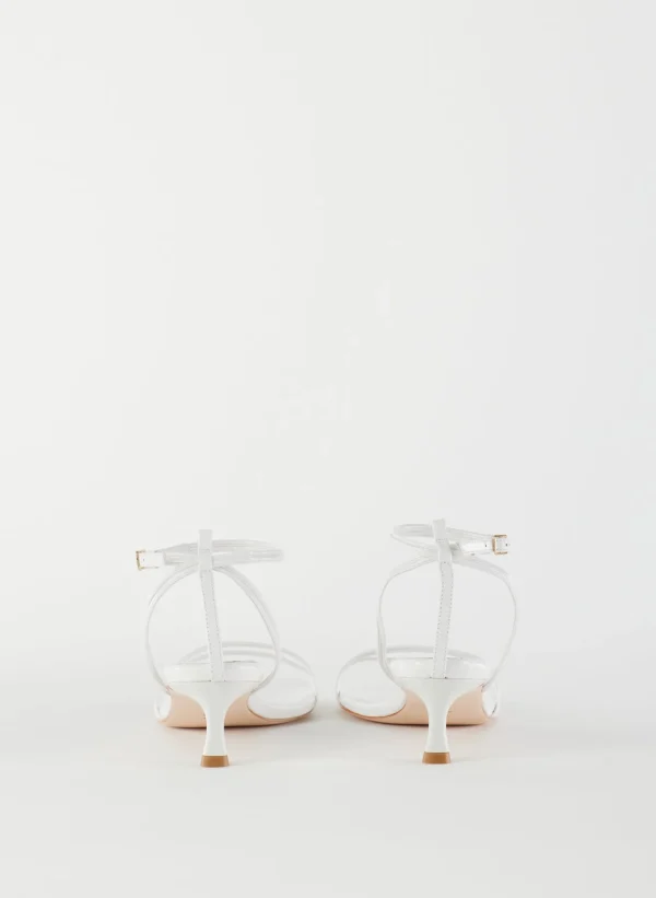Tibi Harper Naplack Sandal White Fashion