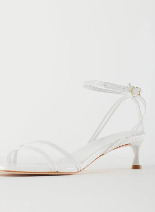Tibi Harper Naplack Sandal White Fashion