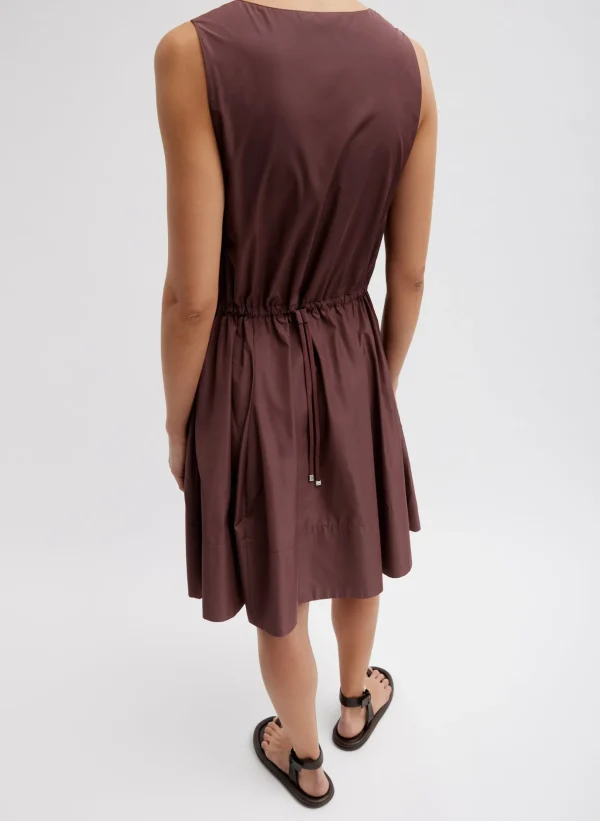Tibi Italian Sporty Nylon Short Tank Dress Cinnamon Cheap