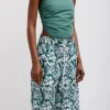 Tibi Italian Sporty Nylon Strapless Bandeau Dark Hunter Green Store