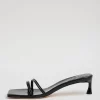 Tibi Jim Naplack Sandal Black Store