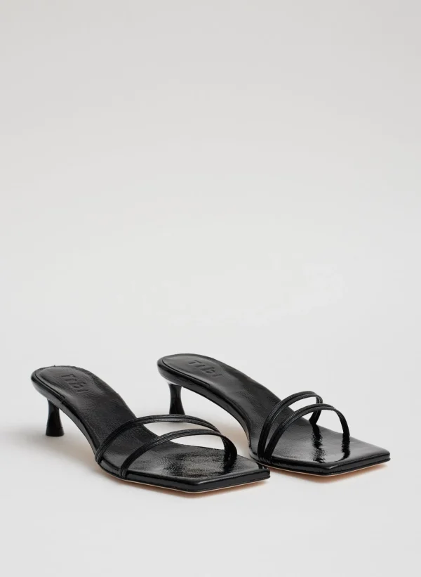 Tibi Jim Naplack Sandal Black Store