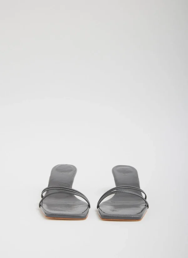 Tibi Jim Naplack Sandal Grey Clearance