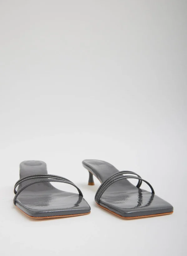 Tibi Jim Naplack Sandal Grey Clearance