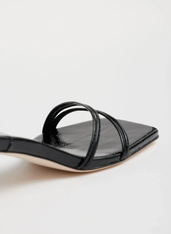 Tibi Jim Naplack Sandal Black Store