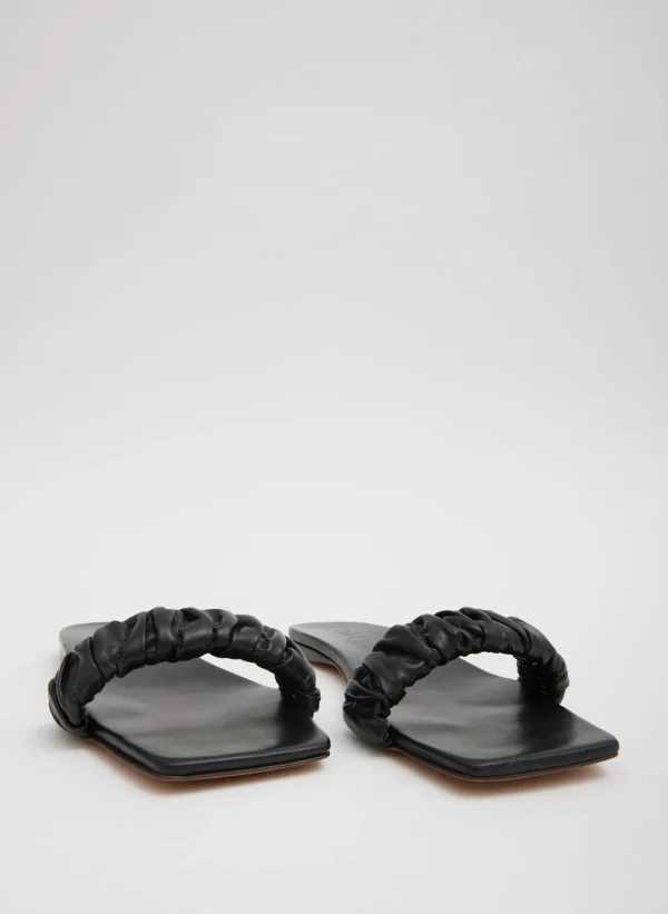 Tibi Jordan Nappa Sandal Black Outlet