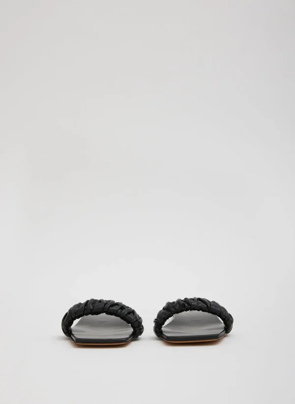 Tibi Jordan Nappa Sandal Black Outlet
