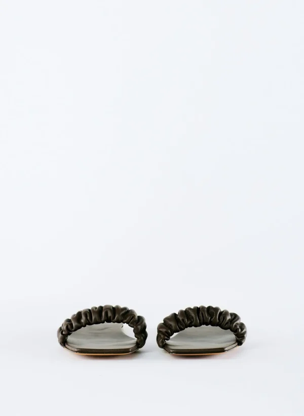Tibi Jordan Nappa Sandal Brown Sale