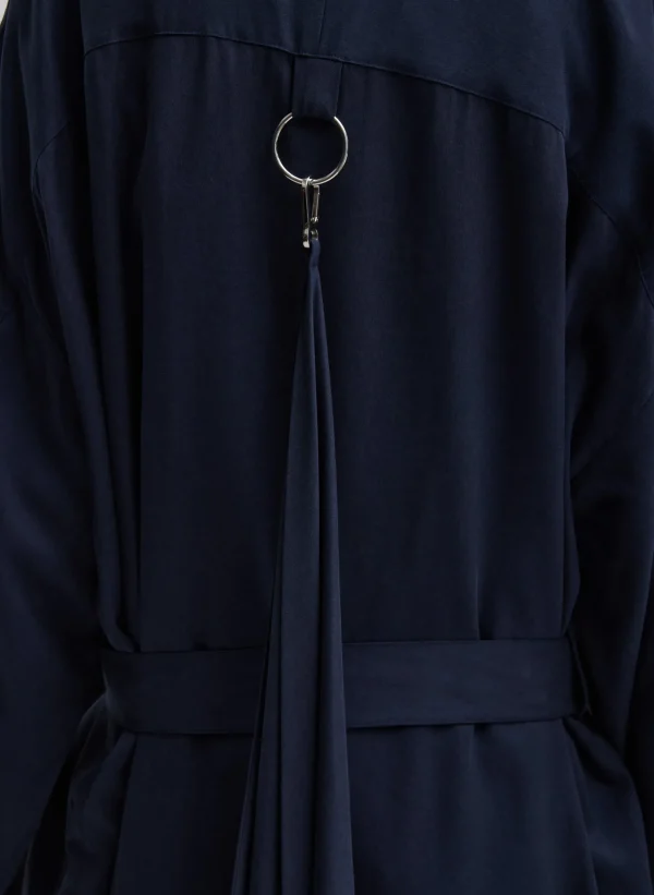 Tibi Lancaster Trench Navy Discount