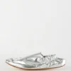 Tibi Metallic Mikhail Flat Silver Discount