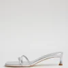 Tibi Metallic Nappa Jim Sandal Silver Online