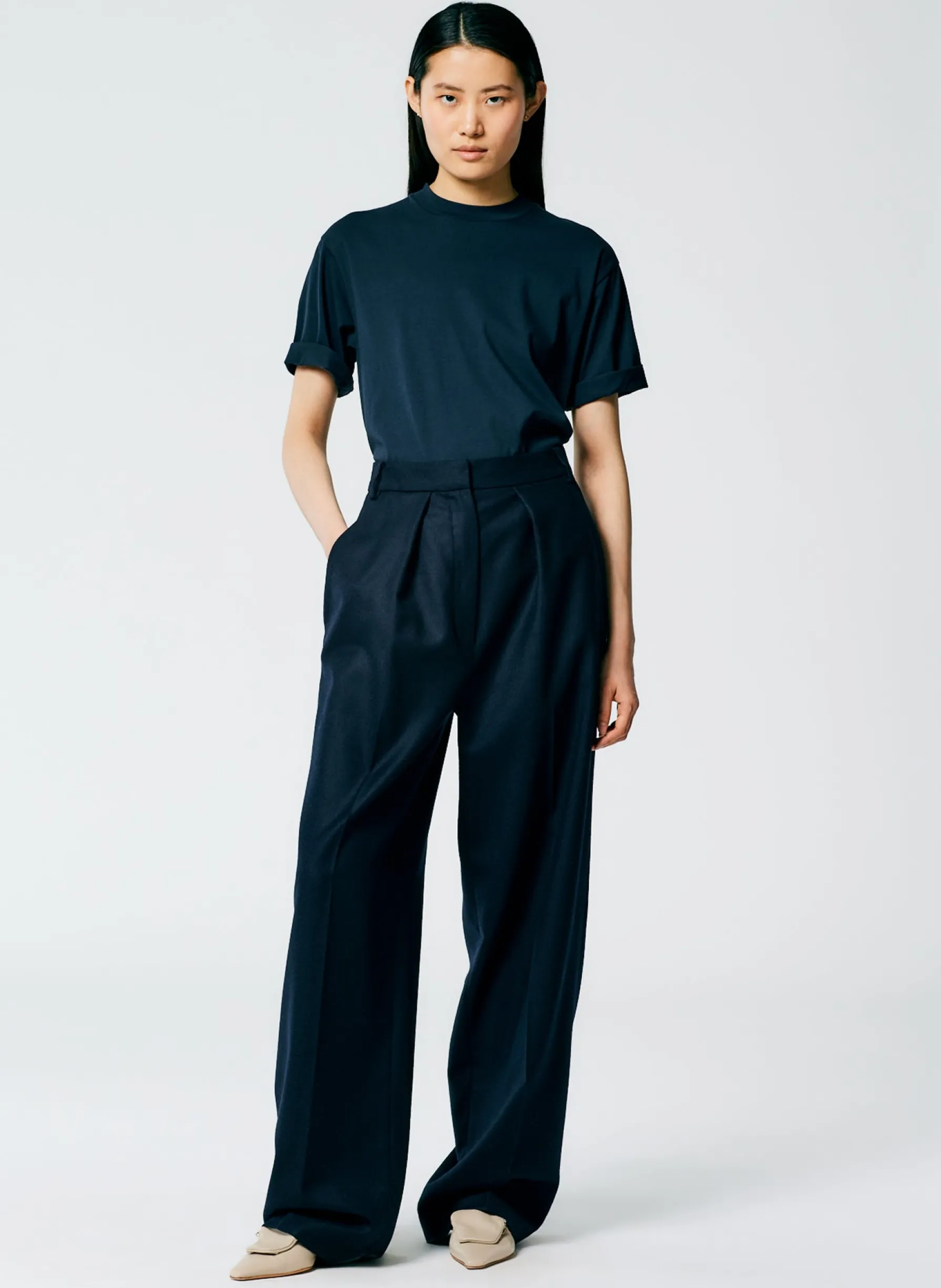 mock_neck_unisex_tshirt_3-7.webp Tibi Mock Neck Unisex T-Shirt Navy Sale