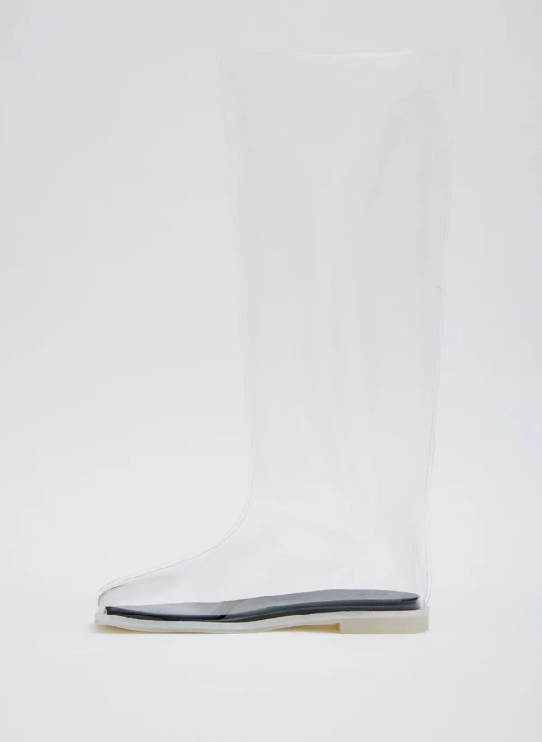 Tibi Mookie Rain Boot Clear New