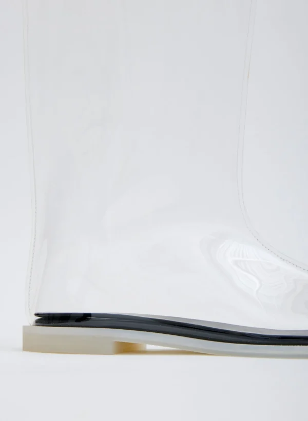 Tibi Mookie Rain Boot Clear New
