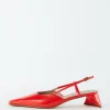 Tibi Patent Leather Oscar Slingback Red Cheap