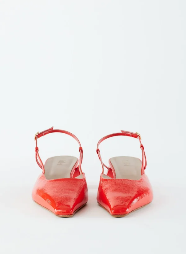 Tibi Patent Leather Oscar Slingback Red Cheap