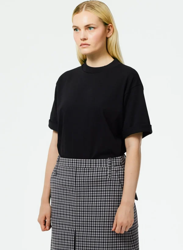 Tibi Perfect Unisex T-Shirt Black Fashion