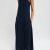 Tibi 4-Ply Silk Strapless Sculpted Dress Dark Navy Hot