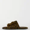 Tibi Pony Hair Calf Print Beryen Sandal Olive Green Online