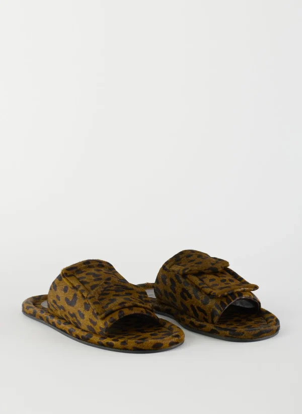 Tibi Pony Hair Calf Print Beryen Sandal Olive Green Online