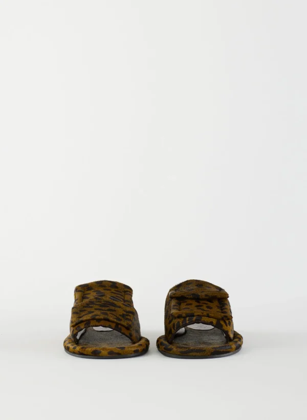 Tibi Pony Hair Calf Print Beryen Sandal Olive Green Online