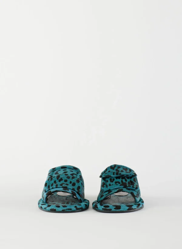 Tibi Pony Hair Calf Print Beryen Sandal Baby Blue Best