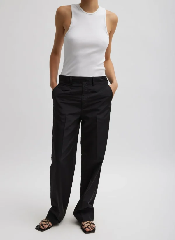 Tibi Ribbed T-Shirt Tank White Cheap