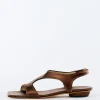 Tibi Rubin Satin Sandal Brown Hot
