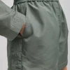 Tibi Silk Nylon Pull On Shorts Pumice Grey Online