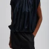 Tibi Silk Nylon Pull On Shorts Black Flash Sale