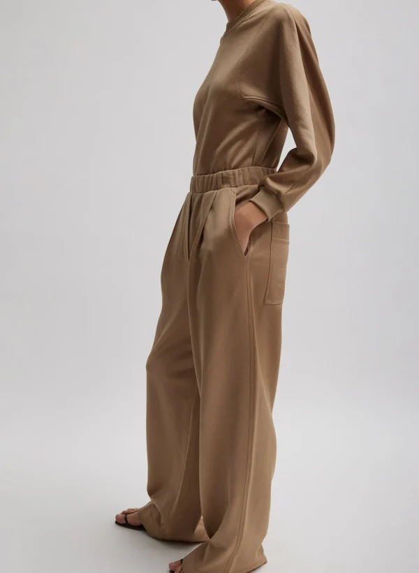 Tibi Silk Terry Sculpted Sleeve Slim Sweatshirt Granola Store