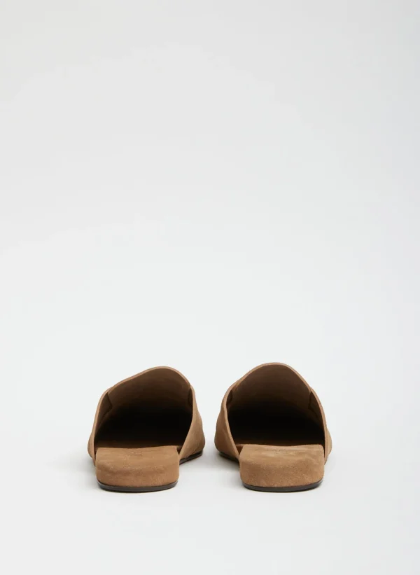 Tibi Suede Granger Slide Tan Flash Sale