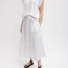 Tibi Summer Sweatshirting Sleeveless Easy Top White Shop