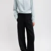 Tibi Summer Sweatshirting Winslow Pant Black Discount