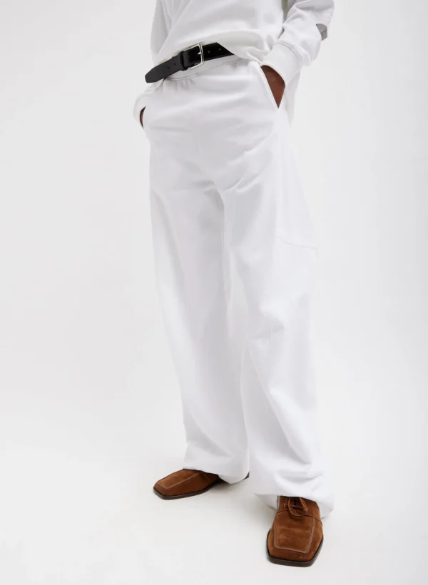 Tibi Summer Sweatshirting Winslow Pant White Online