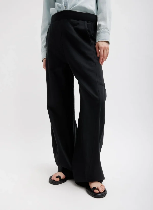 Tibi Summer Sweatshirting Winslow Pant Black Discount