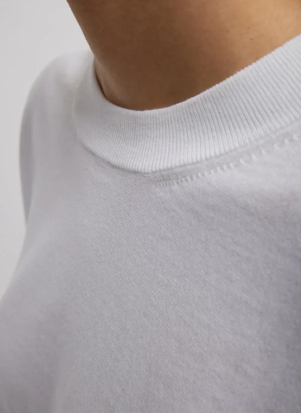 Tibi Super Fine Gauge Perfect Men's Pullover White Sale