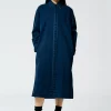 Tibi Tencel Cotton Shirtdress Blue Outlet