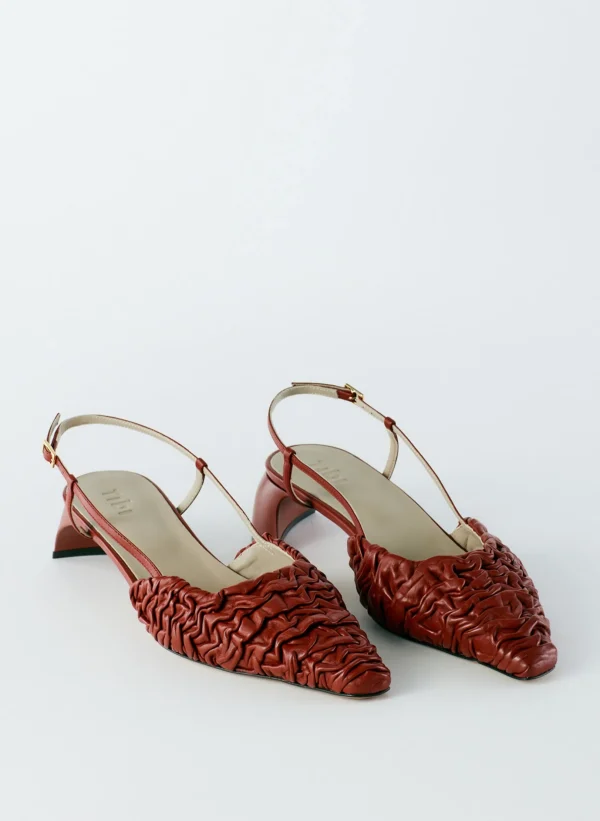 Tibi Textu Victor Slingback Red Best