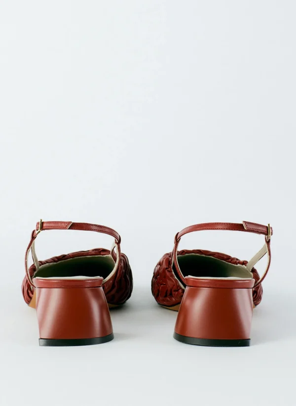Tibi Textu Victor Slingback Red Best