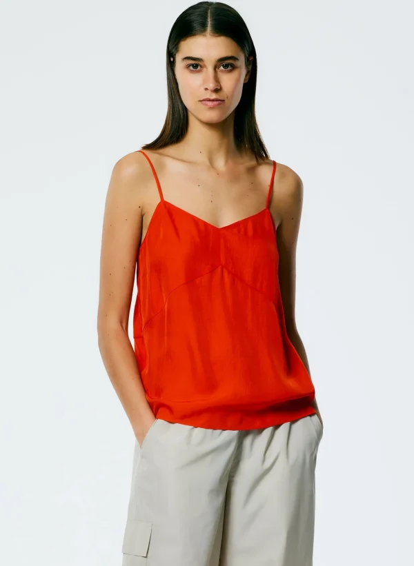 Tibi The Slip Cami Red Discount