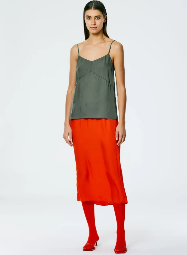 Tibi The Slip Cami Grey Pine New