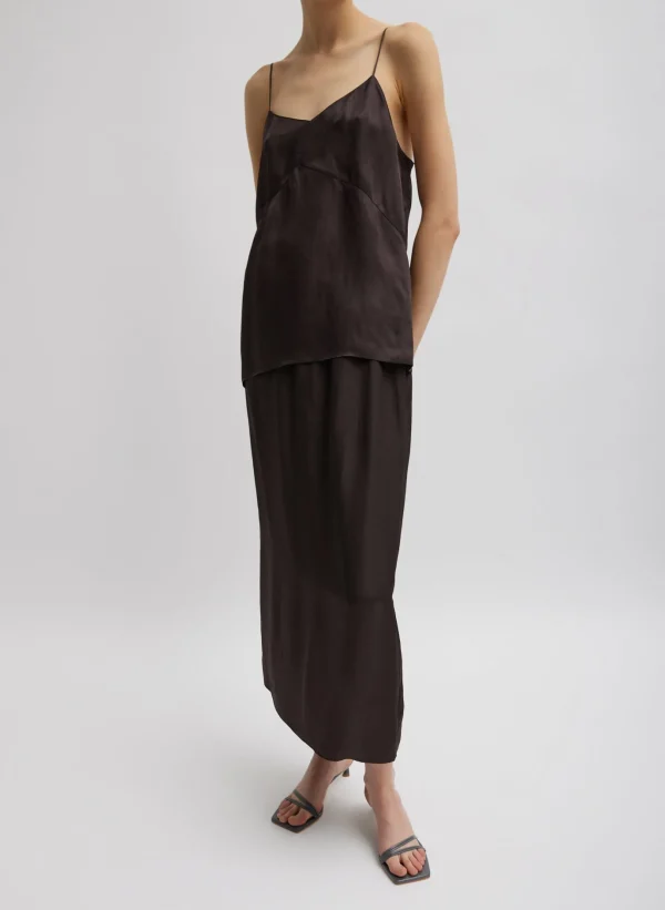 Tibi The Slip Cami Brown Cheap