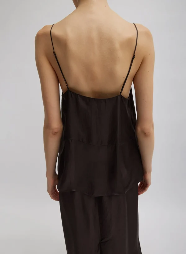Tibi The Slip Cami Brown Cheap