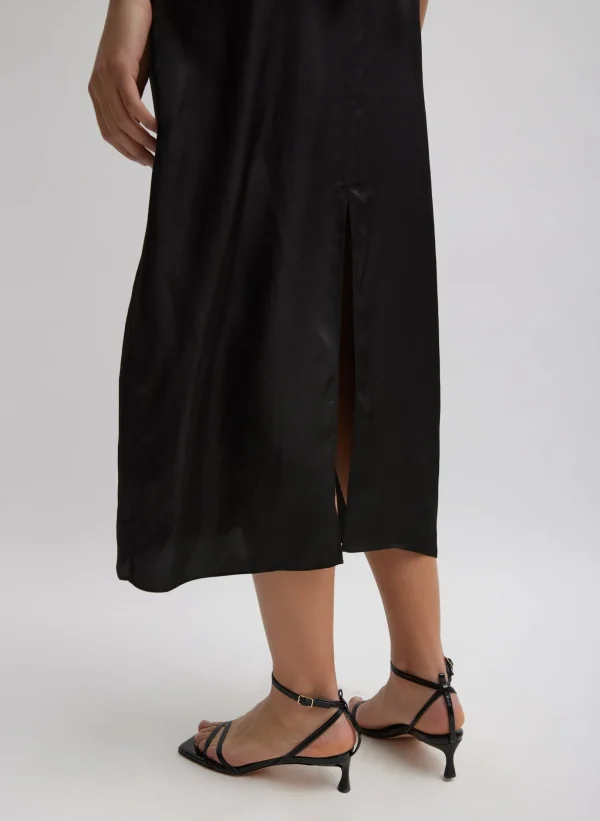 Tibi The Slip Dress Black Clearance