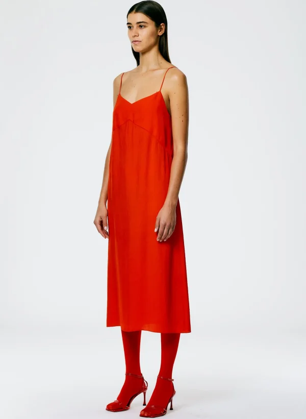 Tibi The Slip Dress Red Sale