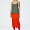 Tibi The Slip Skirt Red Shop